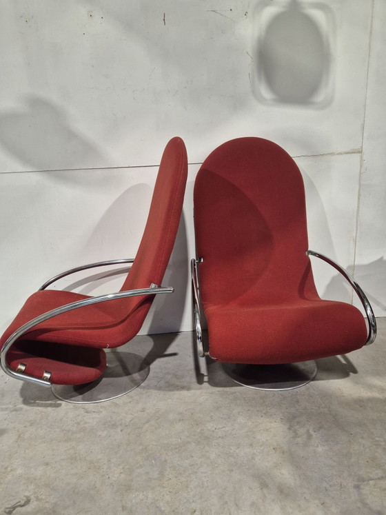 Verner Panton 123 armchairs for Fritz Hansen – Metal, Vintage (photo 3 of 6)