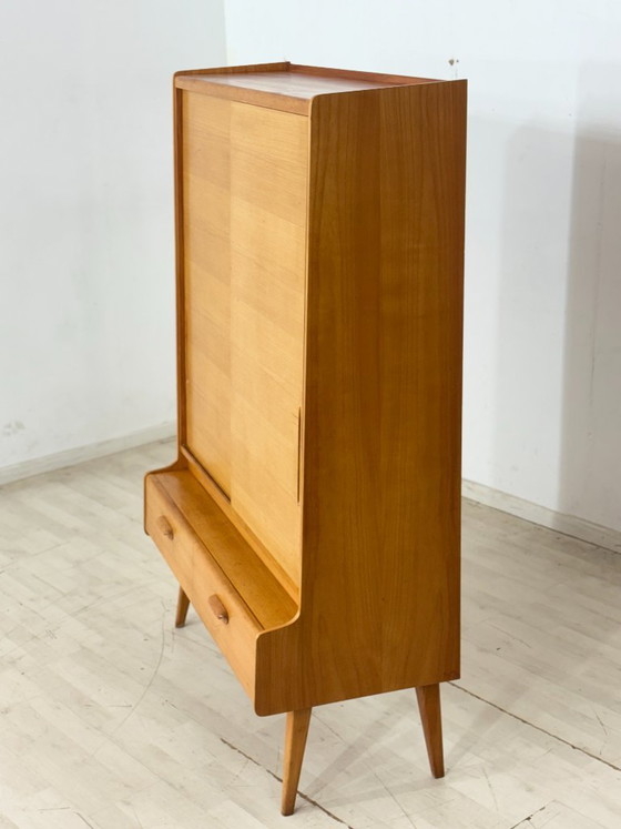 Mobile vintage | Credenza alta | Scaffalatura di metà secolo | Mobile per soggiorno – Vetrine, Wood (photo 9 of 13)