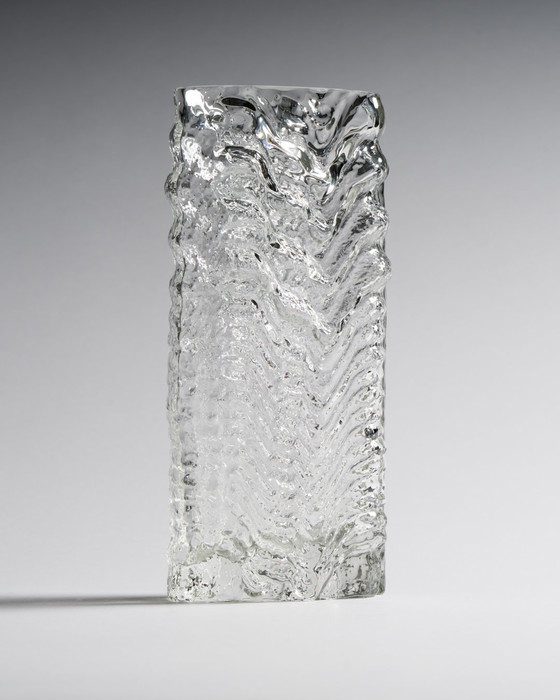 Image 1 of Rosenthal Studio Line "Glasstruktur" Brutalist Vase by Martin Freyer, Germany, 1970s