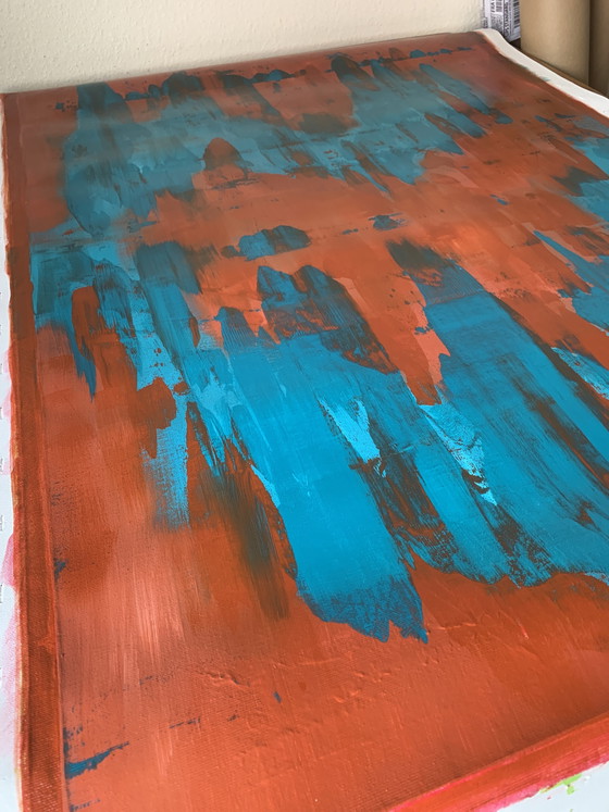 Image 1 of Dipinto originale Alessandro Criscito - "Inhabiting the Pause B" (2026) + Certificato di Autenticità