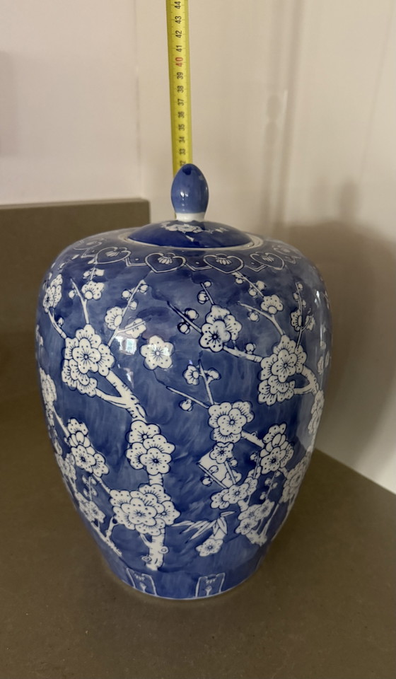 Vaso con Coperchio in Porcellana Blu e Bianco / Vaso da Zenzero – Vasi, Porcelain (photo 6 of 6)