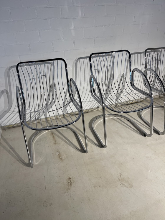 Image 1 of Gastone Rinaldi vintage stoelen Rero Artdeco 