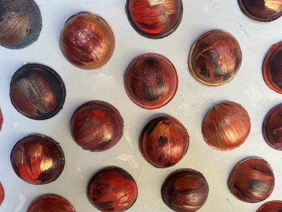 Image 1 of Peinture abstraite Acrylique sur lin 100x73 cm