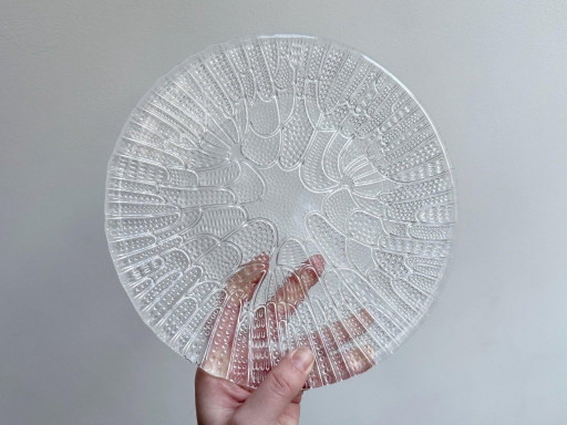 1x Vintage Rosenthal Studio Line Glas-Taiga-Teller - Nanny Still Mckinney – tafelwaar (photo 2 of 5)
