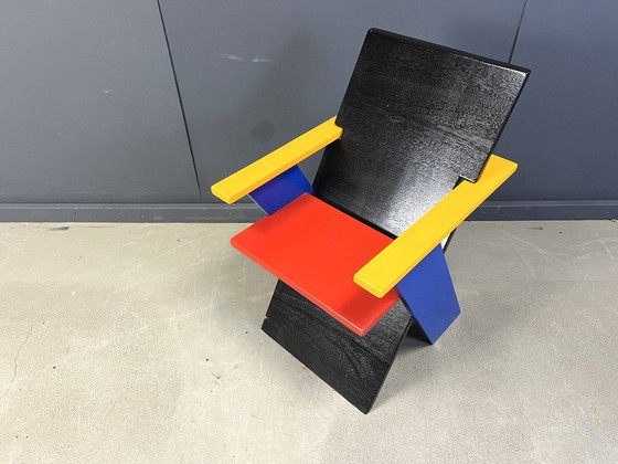 Image 1 of Colourful postmodern armchair, 1980s