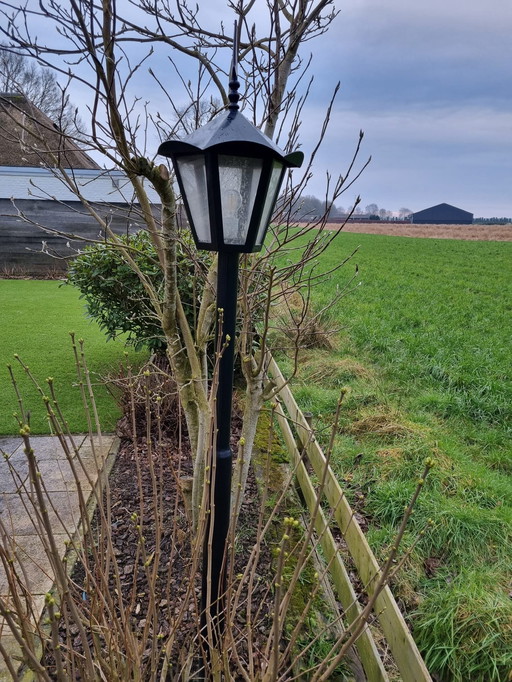 Outdoor Lantern Post Terrace Lamp Pedestal Lamp Wrought Iron French Lily