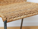 Fauteuil en osier « Santa Lucia » d'Herbert Hirche pour Wilde & Spieth | Ensemble de quatre