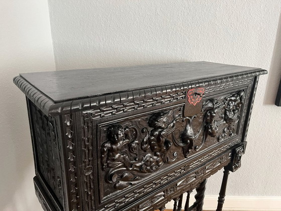 Image 1 of Spanischer Bargueno (Sekretär) umgebaut zum Barschrank