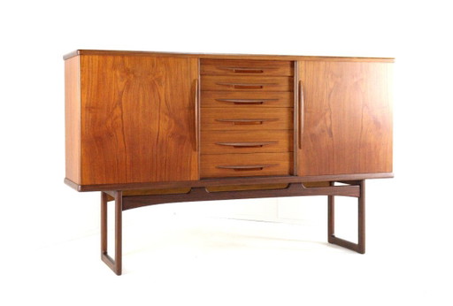 Vamo Sønderborg highboard attr. Arne Vodder | 194 cm vintage Deens design