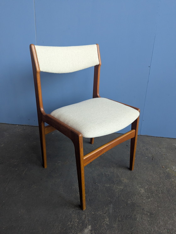 6x Teak Mid Century Dining Chairs - Erik Buch – Wood (photo 7 of 13)