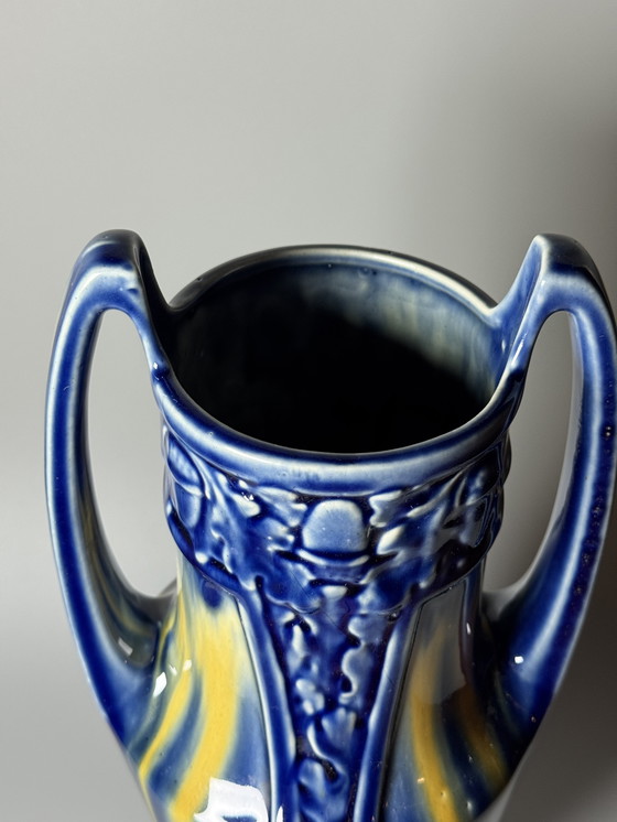 Image 1 of Art Deco Vase – Fives-Lille Earthenware Factory – De Bruyn Factory, c. 1930