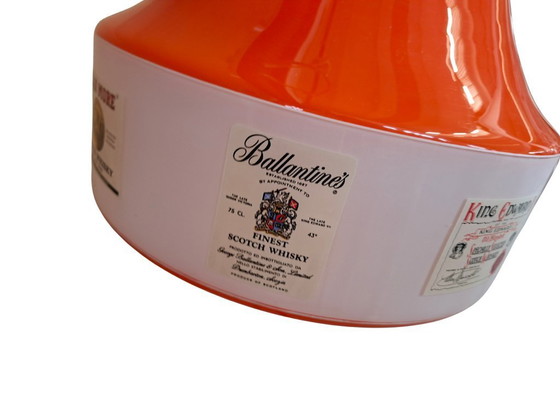 Image 1 of Vintage 1970s Space Age Chandelier - Orange and White - Scotch Whisky Design