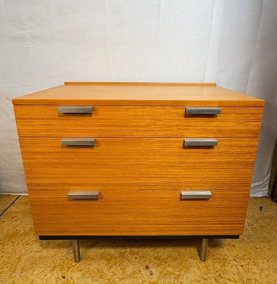 Image 1 of Mid Century Retro Teak Pair of Chest of Drawers by Stag (Circa 1970)  A fantastic pair of mid century modern teak chests of draw