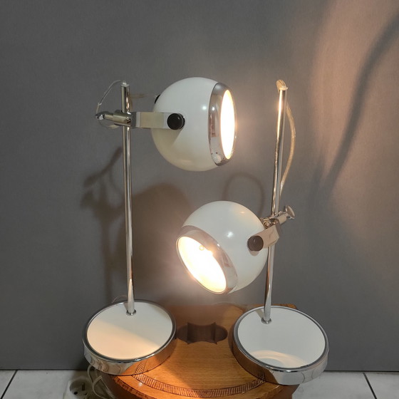 Image 1 of 2x Eye Ball Lamps