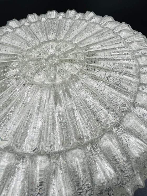 Image 1 of Plafonnier en verre relief sablé RZB