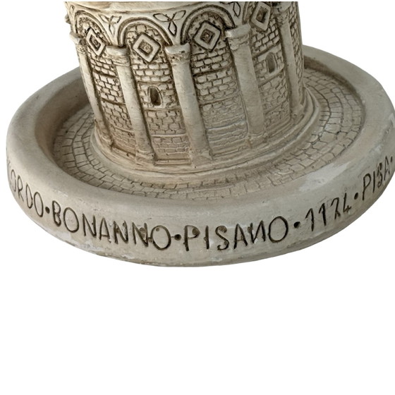 Image 1 of Vintage - Ceramic - Table lamp in the shape of the leaning tower of Pisa - Ca. 1980’s