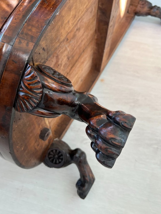 Image 1 of Cassettone - Noce - Comò con specchiera