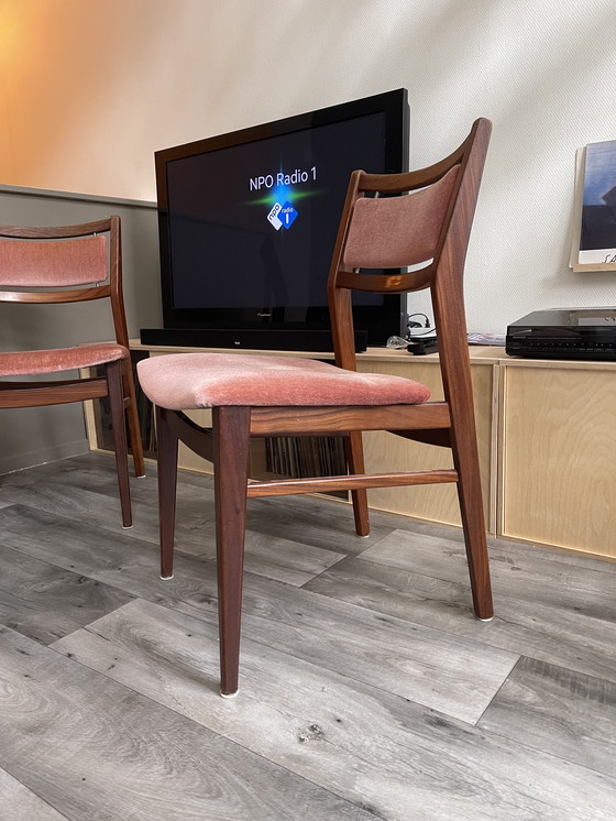 Image 1 of 4 Danish design chairs made of Teak