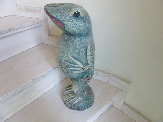 Image 1 of FIGURINE DE GRENOUILLE FAITE MAIN STYLE MODERNE DU MILIEU DU SIÈCLE