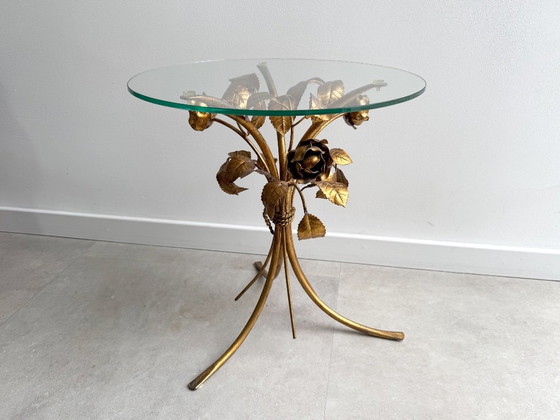 1x Tavolino vintage Hans Kögl Florentine Rose - Eclettico – Tavolini, Glass, Metal (photo 24 of 24)