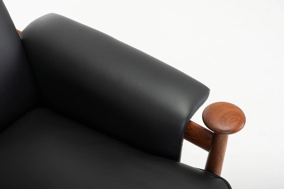 Bwana Lounge Chair and ottoman by Finn Juhl for France & Son, Denmark, 1960s – Armchairs, Leather, Design (photo 13 of 19)