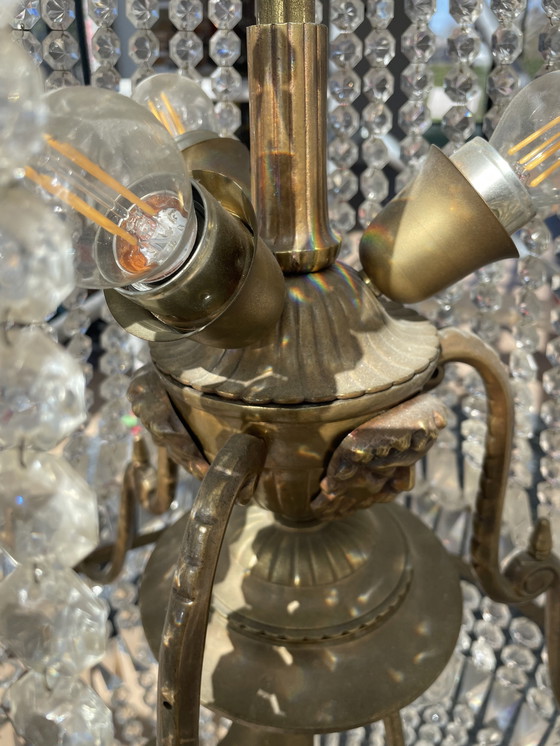 Image 1 of Lampadario a sacco di sacca di perle molto grande