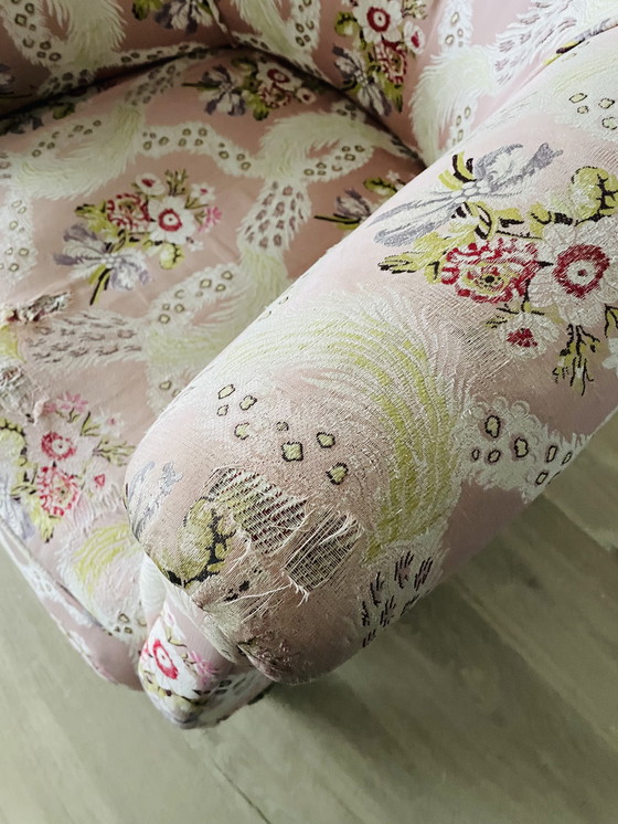 Image 1 of Fauteil bloemenstof