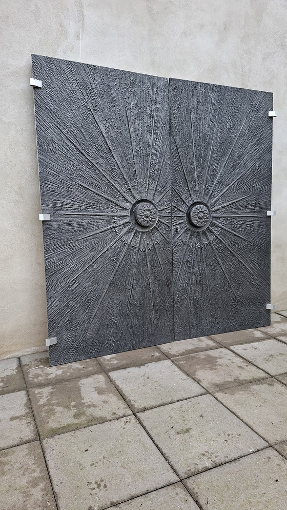 Image 1 of Brutalist brutalism door deur vintage