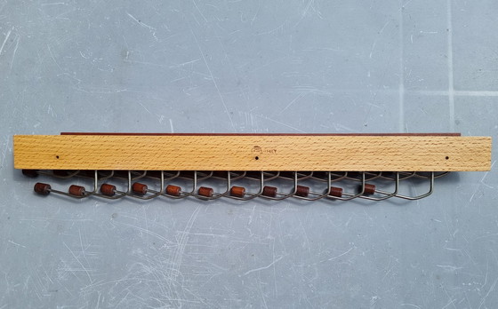 Image 1 of Italiaanse stropdassenhouder ontwerper Ico Parisi voor Fratelli Reguitti, Mid Century, noten-, en beukenhout