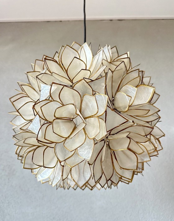 Image 1 of Vintage Capiz Hanglamp