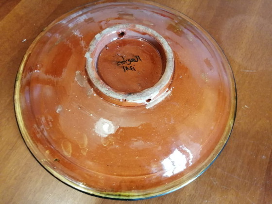 Image 1 of Assiette vintage en céramique « SAFI » Maroc signée
