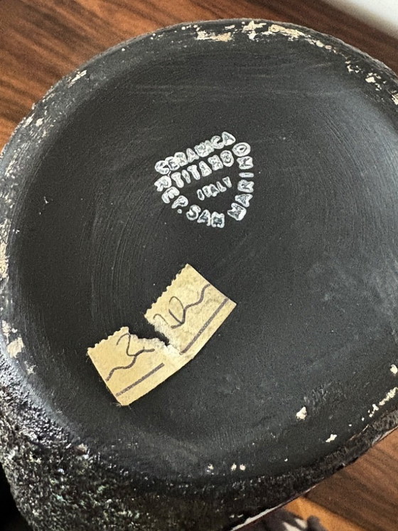 Image 1 of Italian San Marino large vase 1950s, Fantoni style