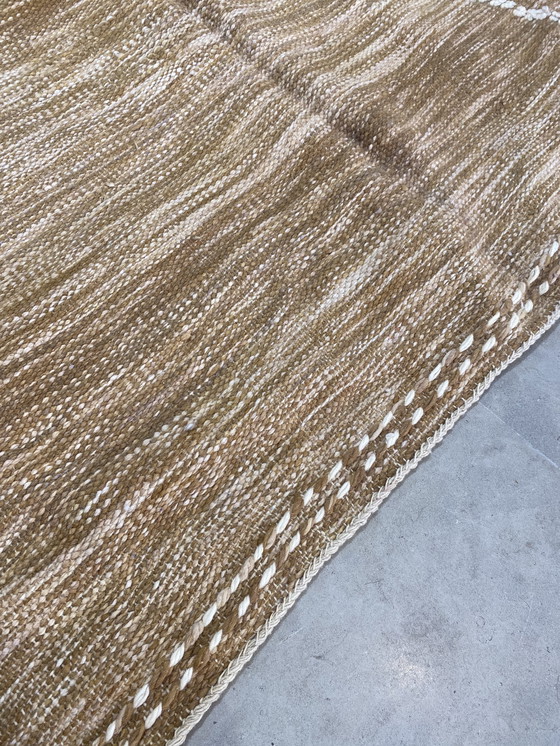 Image 1 of Wollteppich Zanafi kelim braun meliert 4/3m
