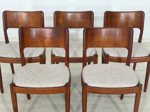 5x Henning Kjarnulf Teak Stühle Esszimmerstühle Stuhl Esszimmerstuhl Vintage