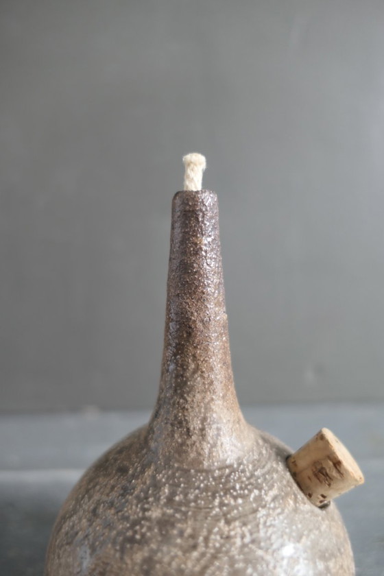 Image 1 of Vintage set van 3 keramiek olielampen