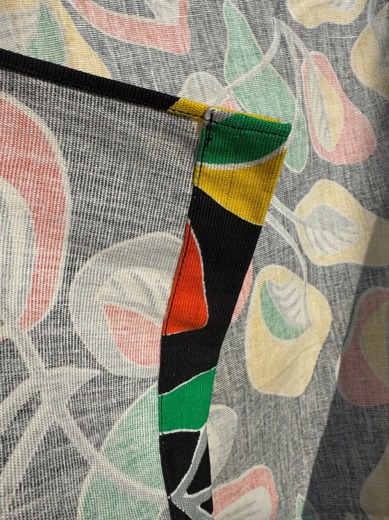 Colorful 70s Pop Curtains, Wall decoration, Cotton, Multi Color (photo 15 of 15)