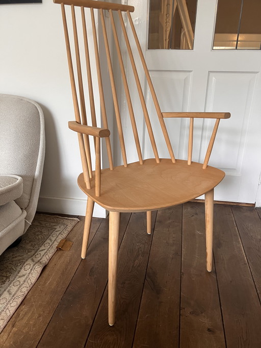 Hay J110 Stuhl aus naturbelassenem Holz von Poul M. Volther
