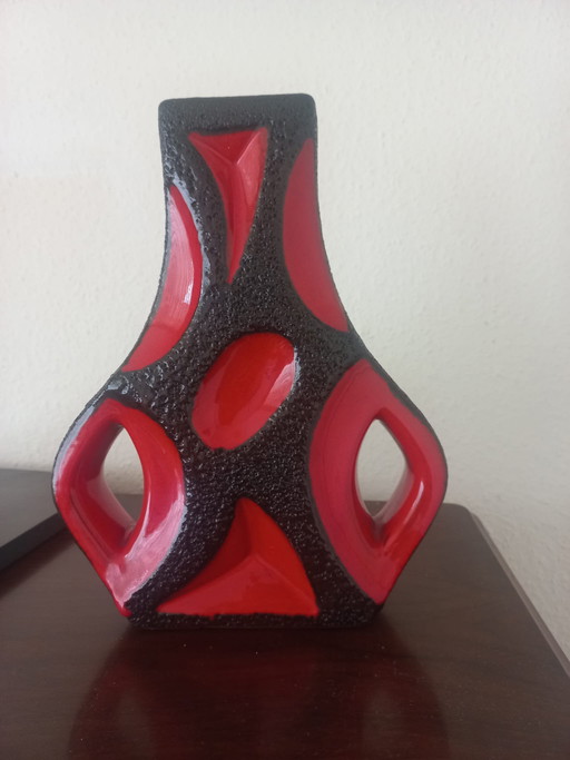 Vaso a forma di chitarra Roth Keramik, Germania Ovest 312