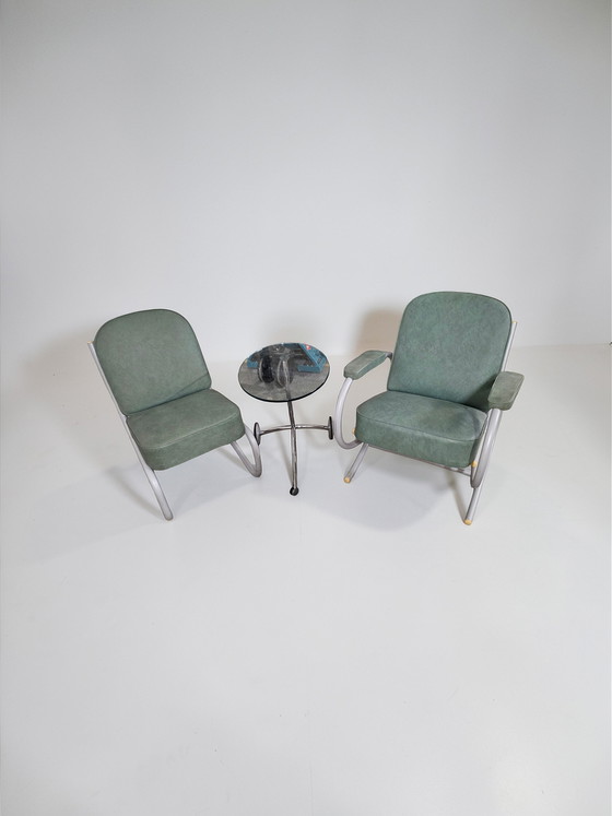 Image 1 of Set di 2 poltrone lounge di design Bauhaus, anni '70