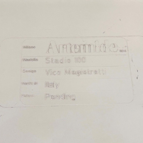 White Stadio Dining Table by Vico Magistretti for Artemide, 1970s – Plastic (photo 9 of 9)