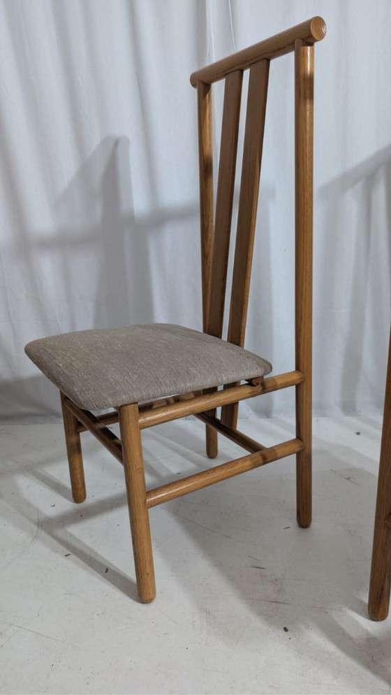 Image 1 of Set aus 6 Zea-Stühlen von Anning Sarian für Tisettanta, 80er Jahre