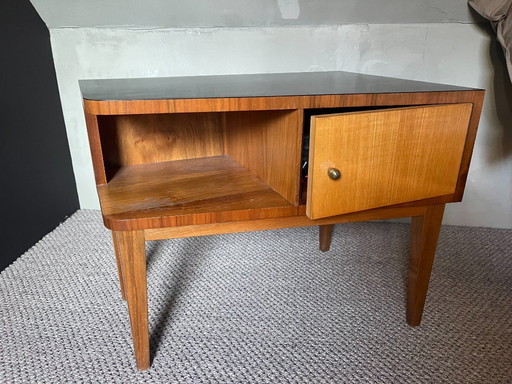 Paar vintage (nacht)kastjes — jaren '50, Belgisch vakmanschap