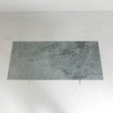 Table de jardin bistro avec plateau en marbre, années 1950