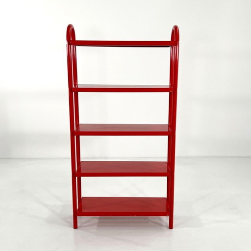 Mensola tubolare rossa, anni '80