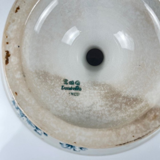 Image 1 of "Carnation" model fruit bowl, KG Lunéville, ironstone, 19th century