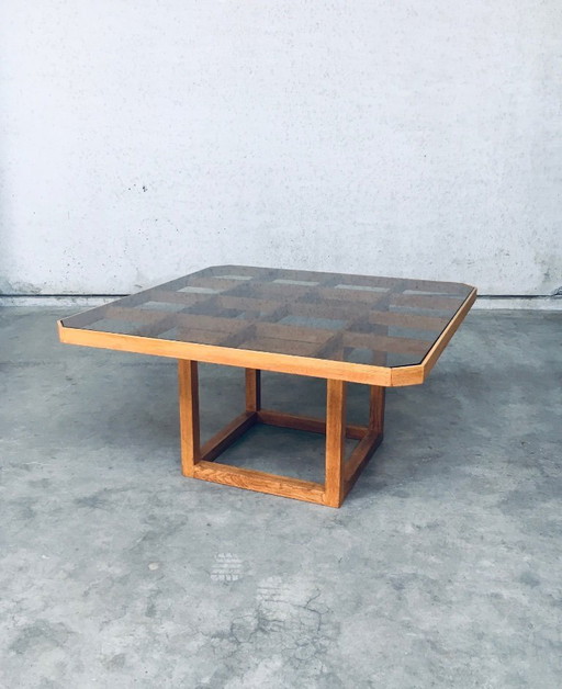 1980's Postmodern Design Octagonal Square Dining Table