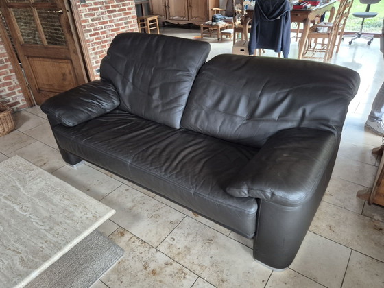 2x Durlet Mambo 2 seaters in Tabacco leather, Brown (photo 2 of 5)
