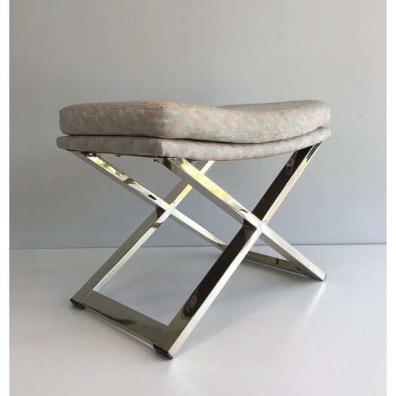 Image 1 of Vintage stool in Chrome 1970