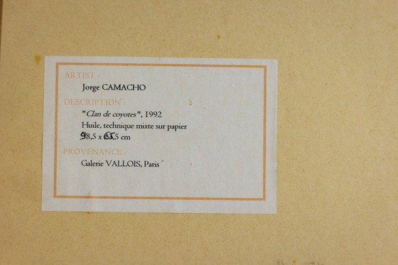 Image 1 of Jorge Camacho. Werk "Clan de Coyotes". Jaar 1992.