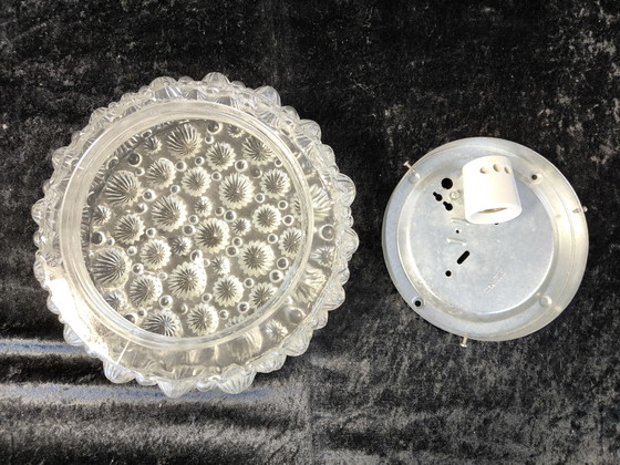 Image 1 of Lampada da soffitto in vetro vintage – attributo di Helena Tynell